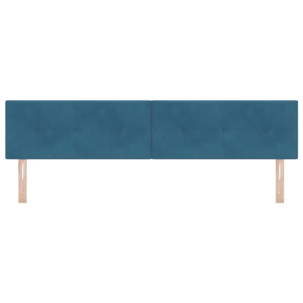 Testiera | Testata LED con strisce LED Blu 200 cm Velluto