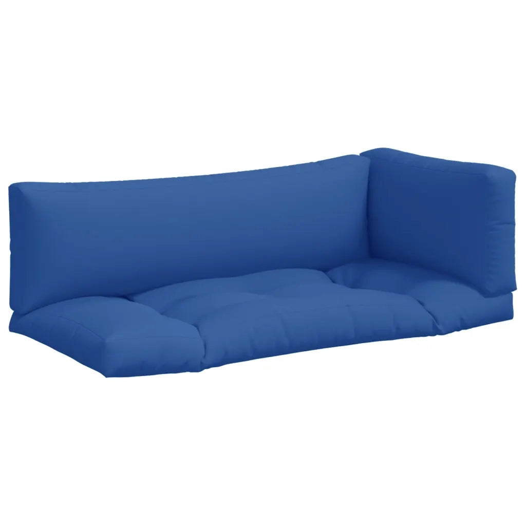 Cuscini per Pallet 3 pz Blu in Tessuto 360954