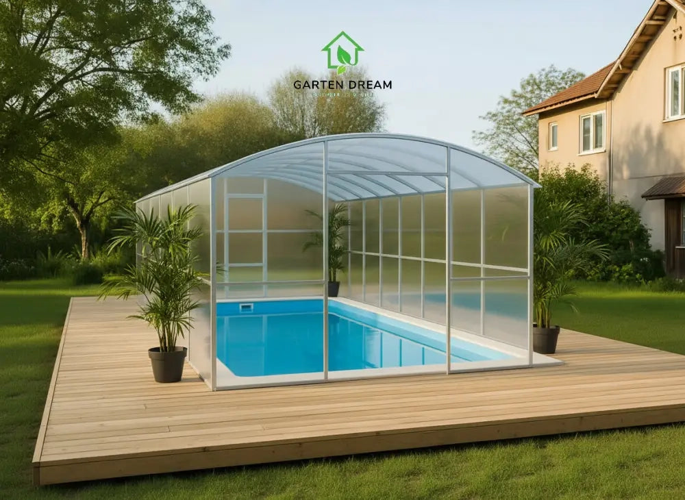 Copertura per Piscina Garten Dream LAGUNA 3x6 m con Policarbonato 6 mm