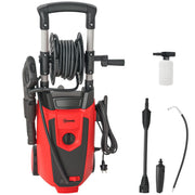 Pulitrice ad Alta Pressione 1800W con Accessori ¨C zephmum ¨C 30x27.5x76 cm Rosso Nero