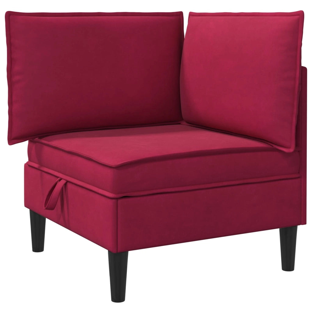 Set di mobili per il soggiorno 4 pcs Rosso Vino Velluto 3413750