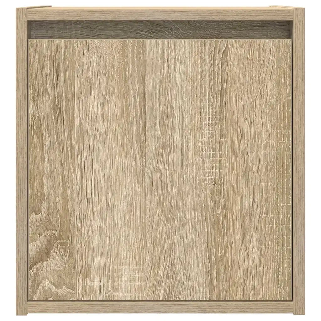 Comodini a Muro 2 pz-Set di 2 Tavolino da notte Rovere Sonoma 38x34x40 cm 109261