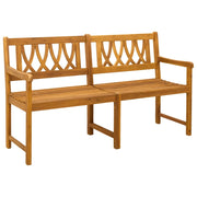Panchina da esterno | Panchina da Giardino | Panca da Giardino Naturale 150 x 55,5 x 90 cm