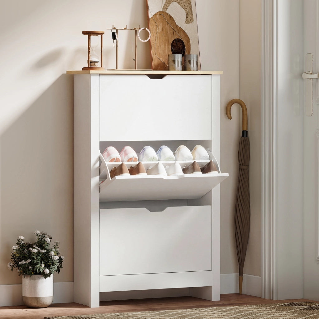 Armadio Zapatero ¨C zephmum ¨C 72x26x112 cm Bianco