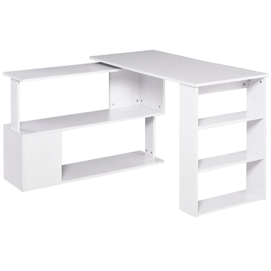 Scrivania Angolare Girevole ¨C Minimal ¨C Bianco 120x110 cm