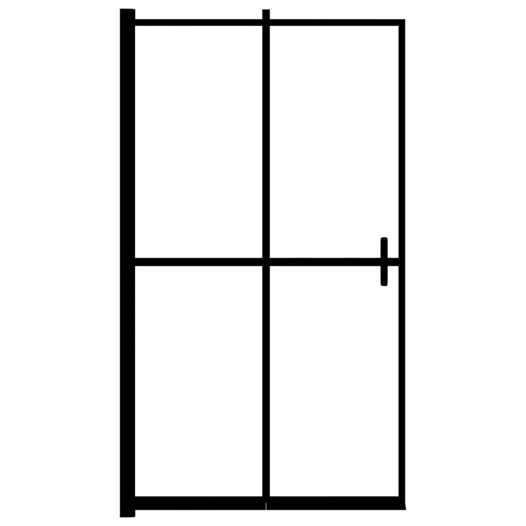Cabina doccia pieghevole Protezione per vasca Protezione per doccia Cabina vasca da bagno Bagno Interno di casa ESG 100 x 140 cm nero 02_0002046