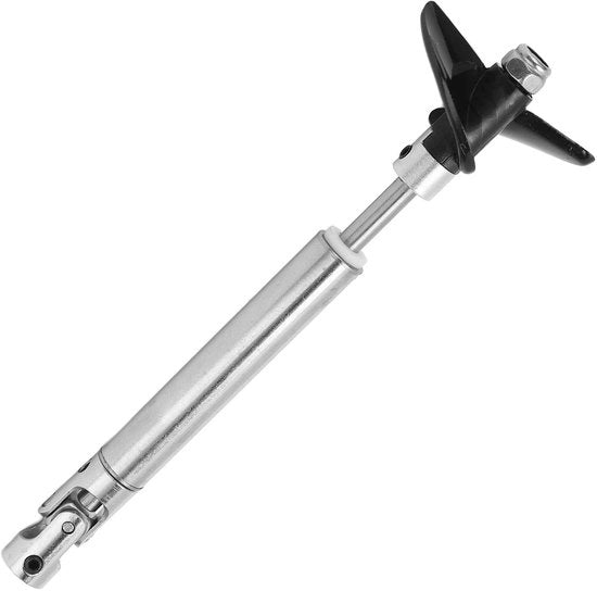 Costruzione del motore di propulsione in acciaio inossidabile - Alta velocità - Basso consumo - Palestra in plastica - Lunghezza della cassa 10 cm - Diametro del propulsore 36 mm - Peso ridotto 27 g - Modello per barche