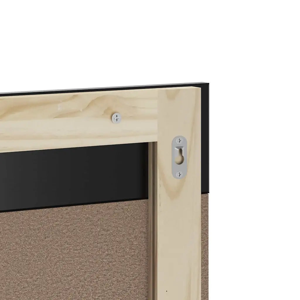Set Mobili da Bagno | Armadio da bagno 2 pz BERG Nero in Legno Massello di Pino
