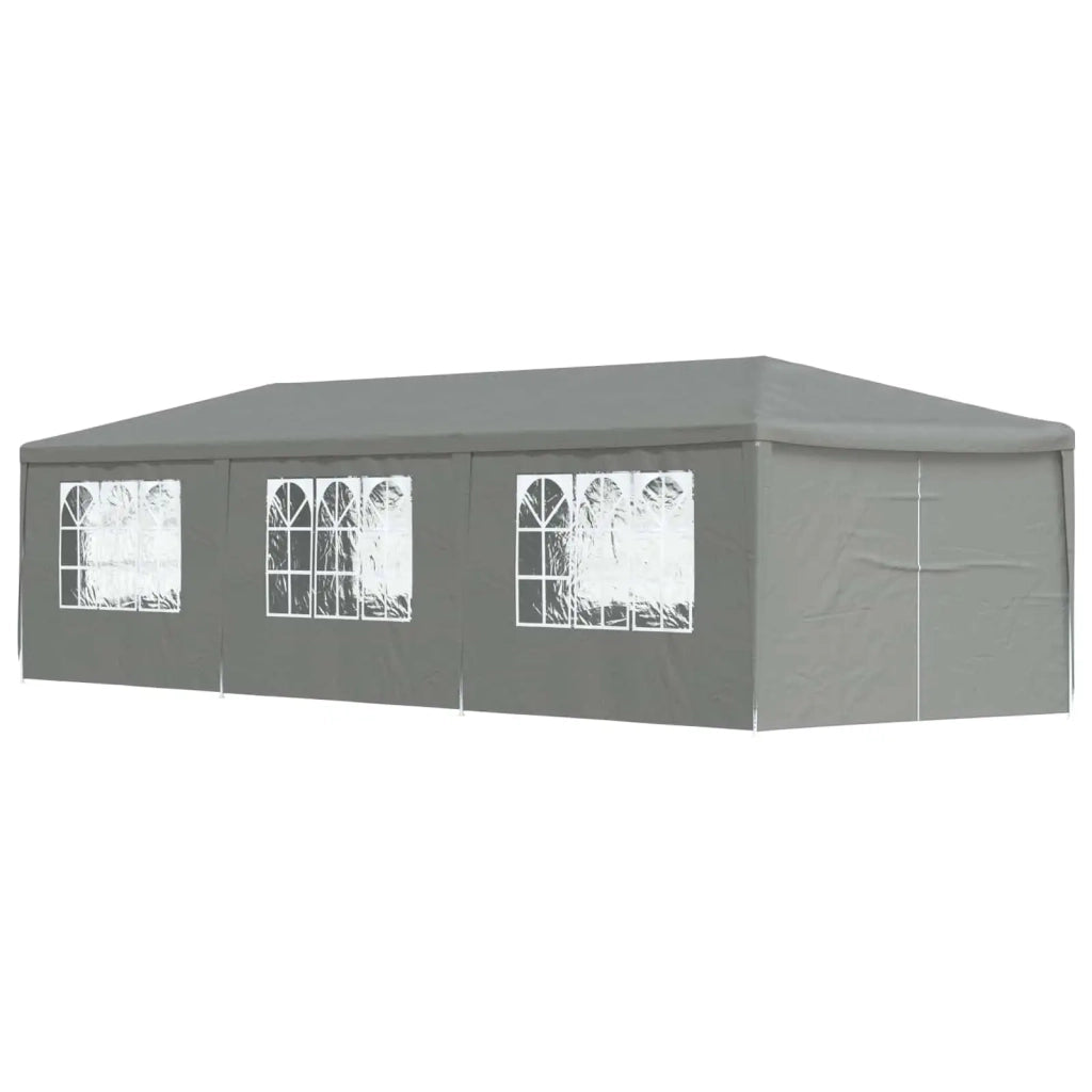 Tenda Party 900 x 300 x 255 cm Grigio Chiaro PE e Acciaio 42033001