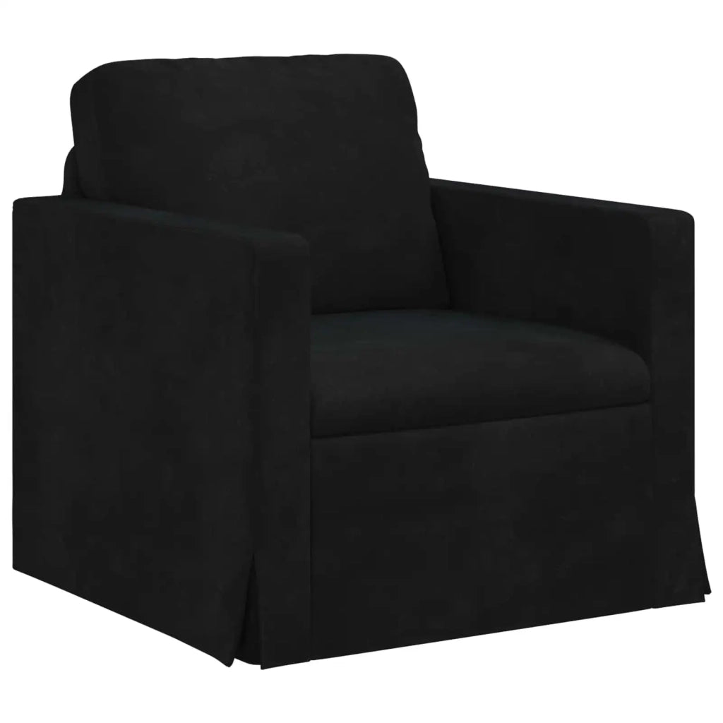 Set di divani 2 pcs Nero Velluto 3407631