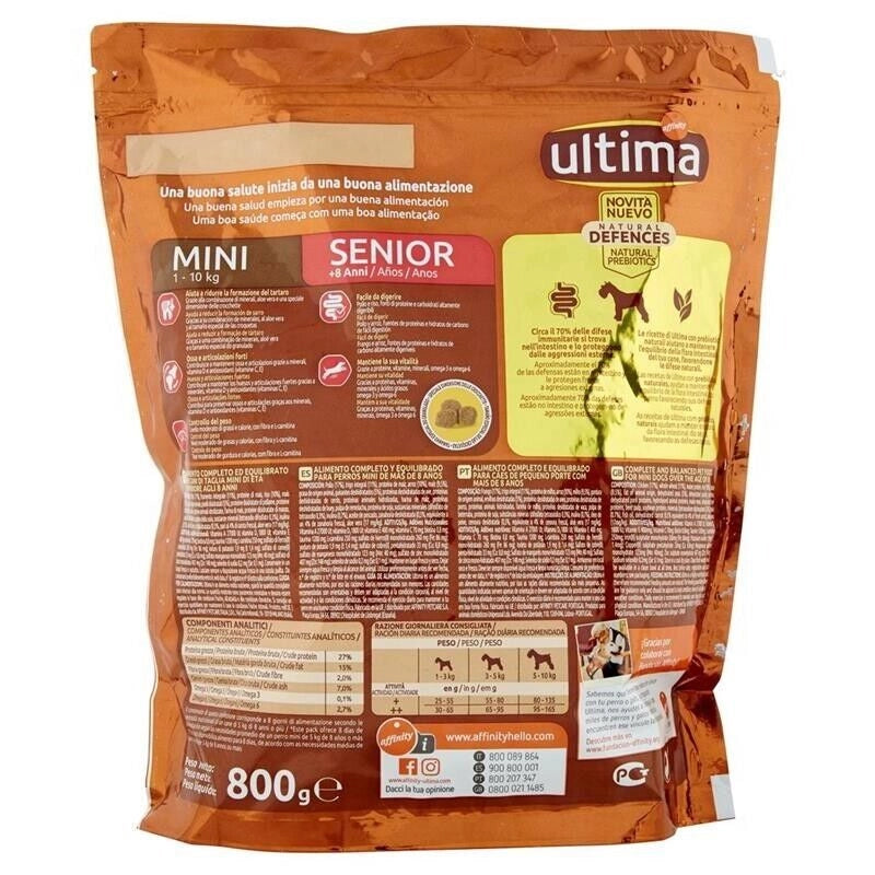 CROCCHETTE DOG ULTIMA 800GR MINI SENIOR POLLO