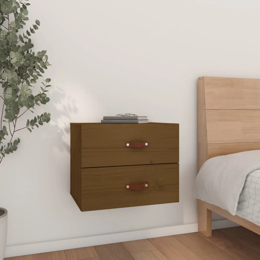 Comodino a Muro Marrone ambra 50x36x40 cm 820982