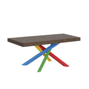 Tavolo allungabile 90x140/244 cm Volta Premium Noce telaio 4/B