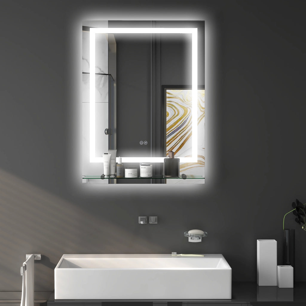 Specchio da bagno rettangolare LED ¨C Minimal ¨C 70x50 cm