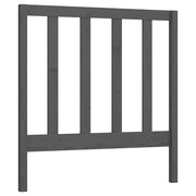 Testiera | Testata per Letto Grigia 96x4x100 cm in Legno Massello di Pino