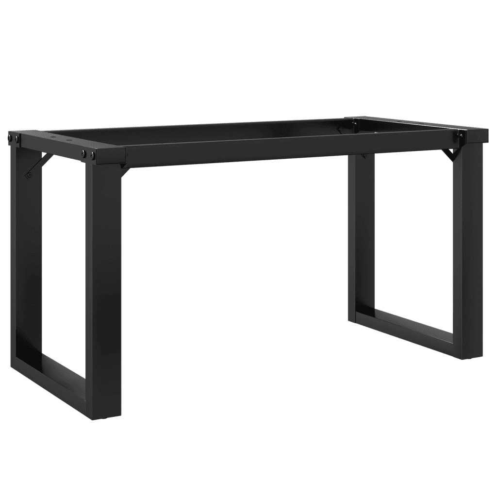 Telaio Gambe a O per Tavolino da Salotto 80x40x43 cm in Acciaio 357876