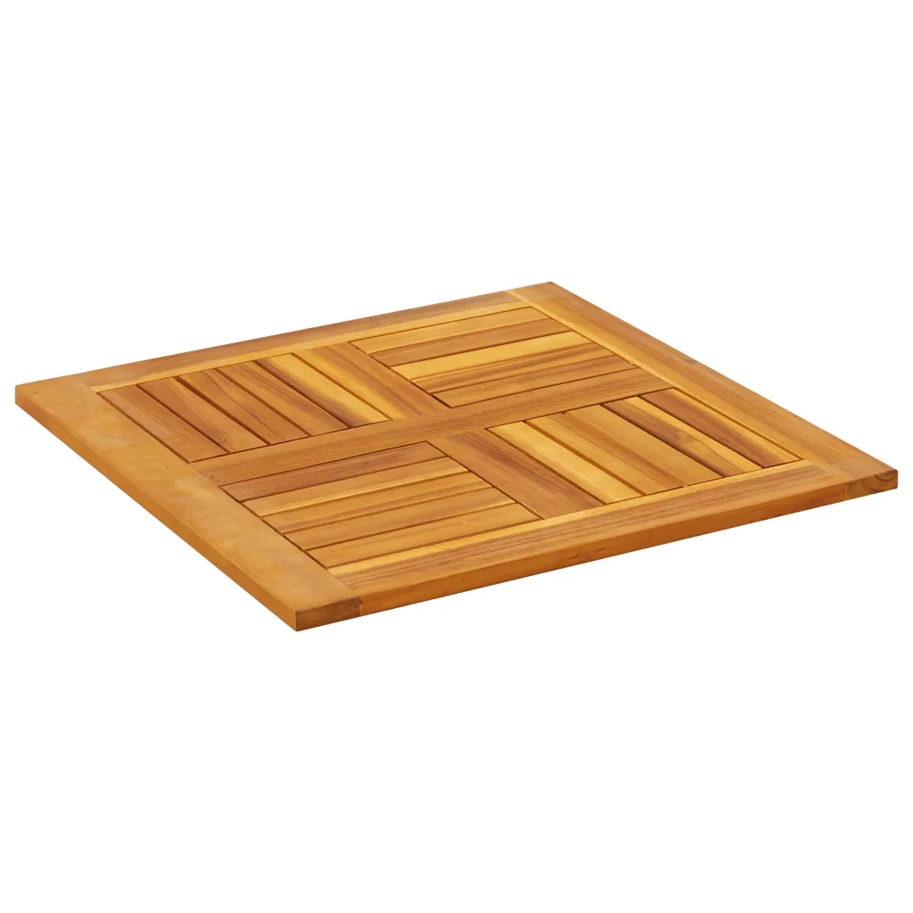 Piano per Tavolo 60x60x2 cm Quadrato Legno Massello di Acacia 4004254