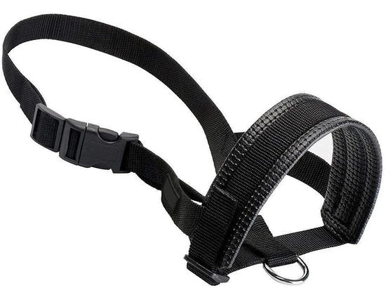 Muilkorf per cani - Zona di mordita adattabile - Realizzato in nylon - Anti-bite - Comfortevole - Adatto per diverse razze