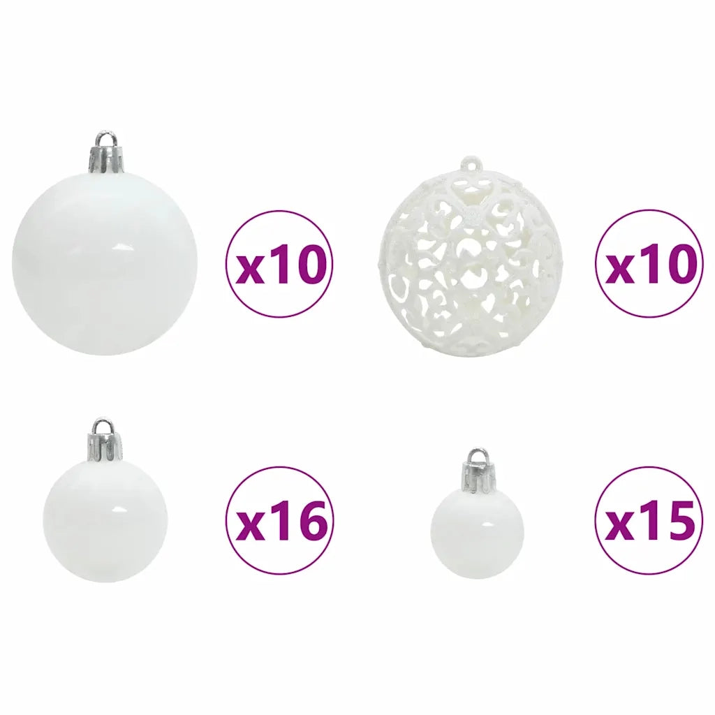 Albero di Natale artificiale con luci integrate Verde 210 cm 3396778