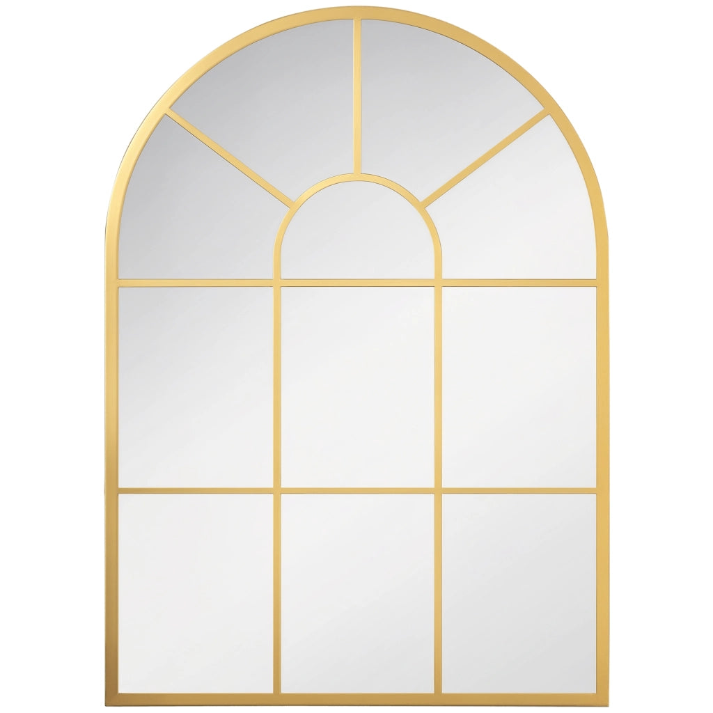 Specchio da parete con cornice metallica ¨C zephmum ¨C oro 70x2x50 cm