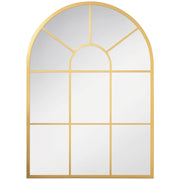 Specchio da parete con cornice metallica ¨C zephmum ¨C oro 70x2x50 cm