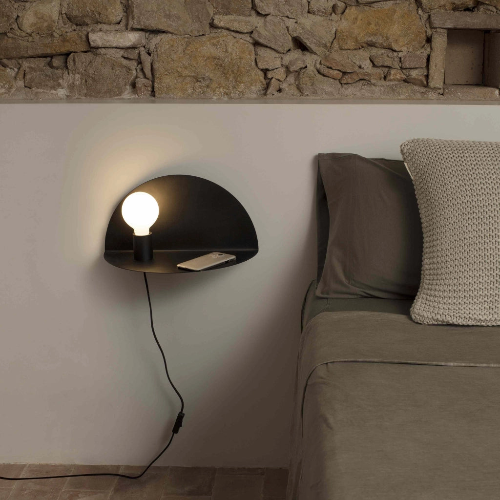 NIT SX, Applique con Mensola per Interni, Faro Barcelona