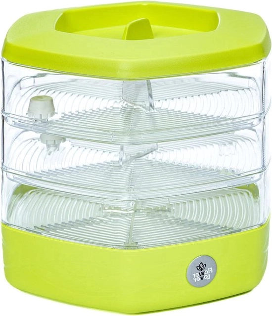 Set di scomparti per semi con 3 livelli - ideale per semi e micro verdure - Ø17 cm - plastica