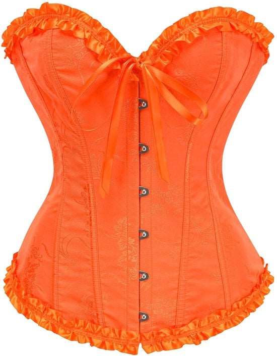 Corsetto Donna - Facciata a Fiore Pastello - Intimo Shapewear - Bustier con Sostegno Superiore - Vasca Modellabile - Bodyshaper Elegante