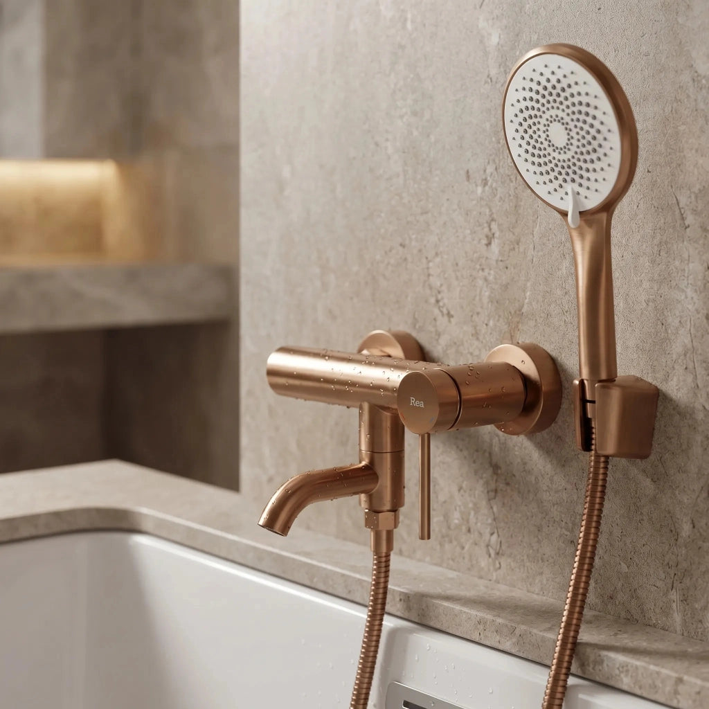 Miscelatore Per Vasca Rea Clif Brushed Copper