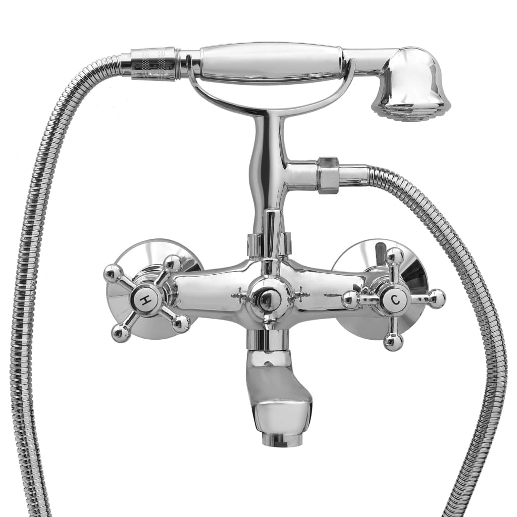 Miscelatore per vasca a due maniglie e deviatore per doccetta miscelatore per vasca da bagno arredamento per la casa cromato 02_0003481