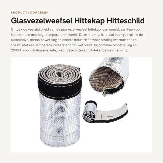 Tappo di sicurezza termico resistente al calore - Alimentato da 1/2in-3in diametro - Resistente a 500°F/2000°F - Facile da applicare con chiusura a nastro termico