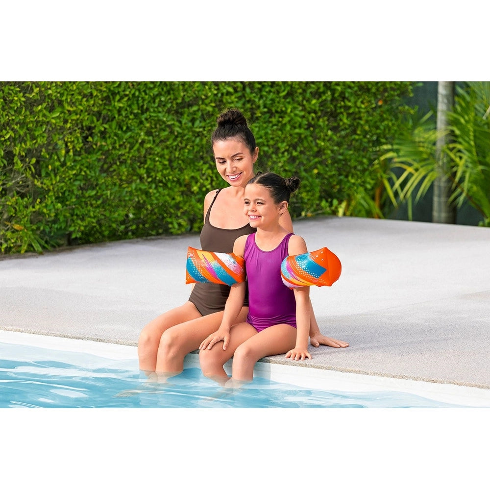 Trade Shop - Braccioli Gonfiabili Per Nuoto Galleggianti 30x15cm Colorify Toughlite Età 5-12 Anni 32274 -