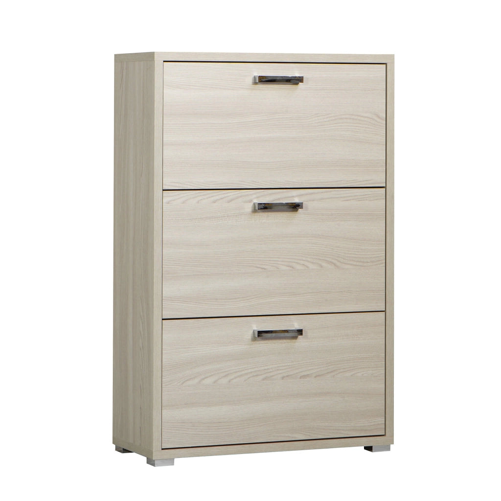 SCARPIERA 3 ANTE A RIBALTA IN COLORE LEGNO DI OLMO 75,3 X 33 X H115,7CM