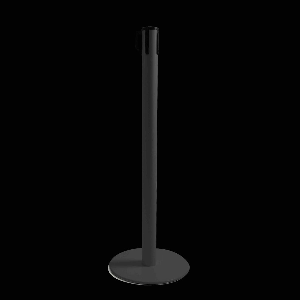 Colonnina Segnapercorso Tendinastro nero opaco 15 kg - arancio