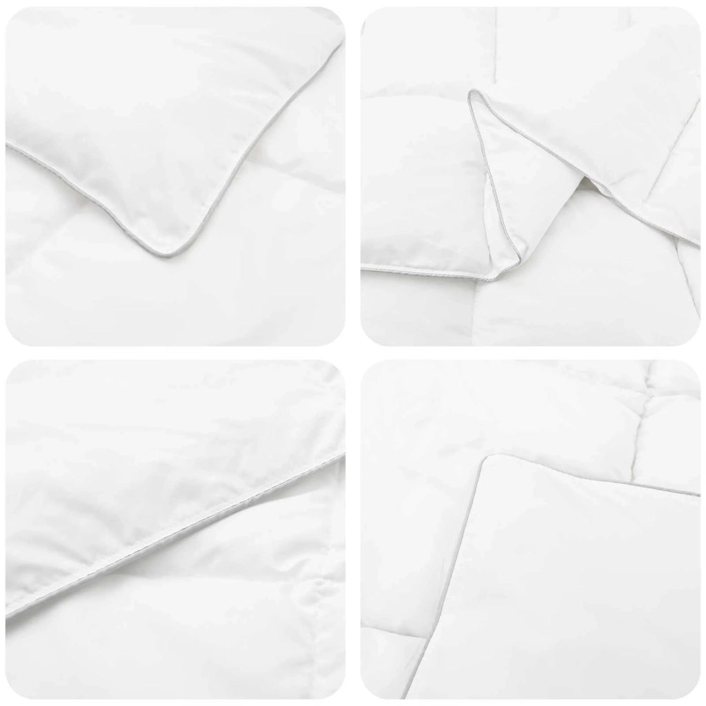 Set di Piumoni con cuscino 2 pcs Bianco Fibra di bambù 3432597