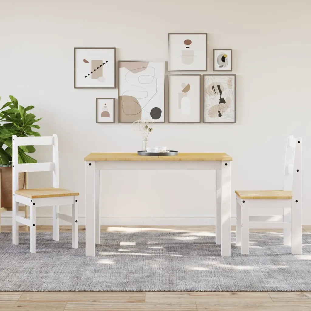 Sedie da Pranzo 2 pz PANAMA 105x30x45 cm Legno Massello Pino 4005731