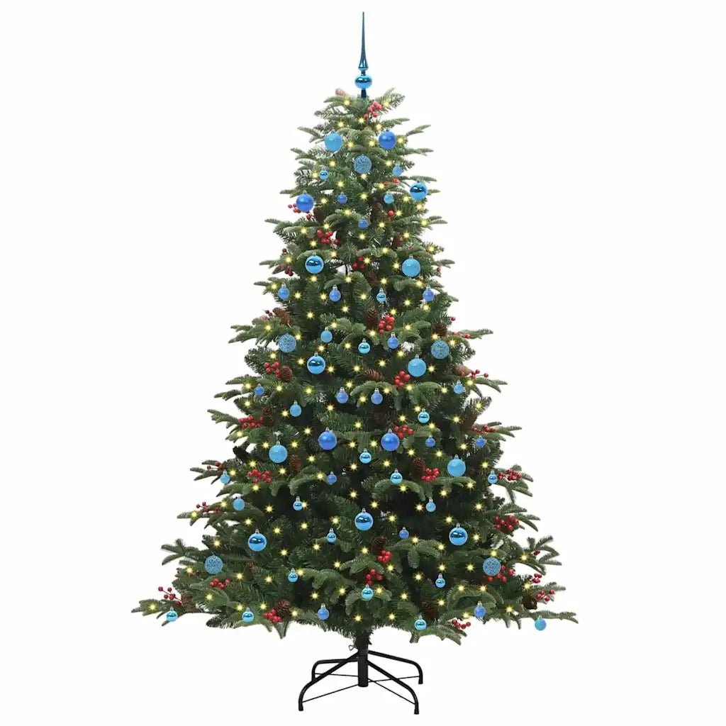 Albero di Natale artificiale con 300 LED Verde 210 cm 3395566