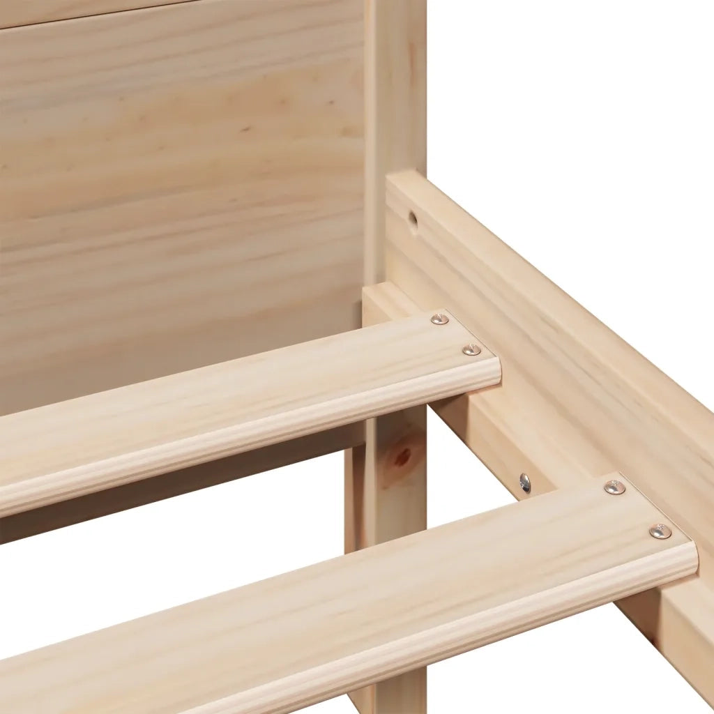 Letto senza Materasso 180x200 cm in Legno Massello di Pino 855582