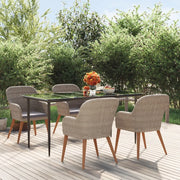 Set da Pranzo da Giardino 5 pz con Cuscini Marrone 3156730