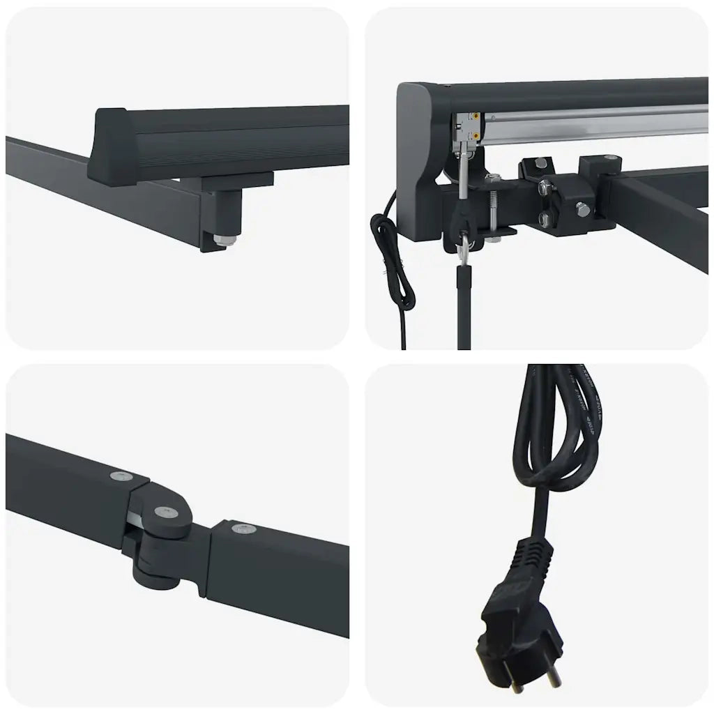 Struttura della tenda Regolabile Antracite 3 x 2,5 m Acciaio 42002535
