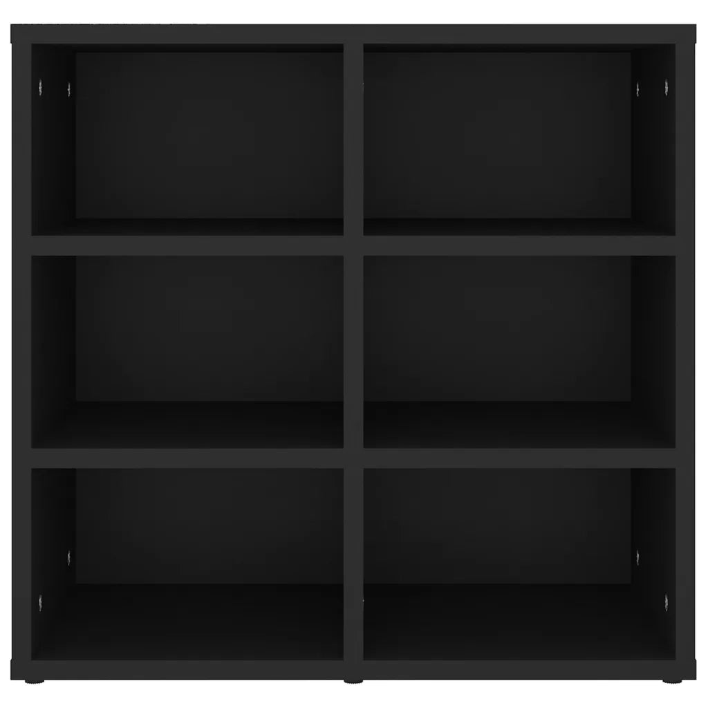 Scarpiera-Scaffale per scarpe Nera 52,5x30x50 cm