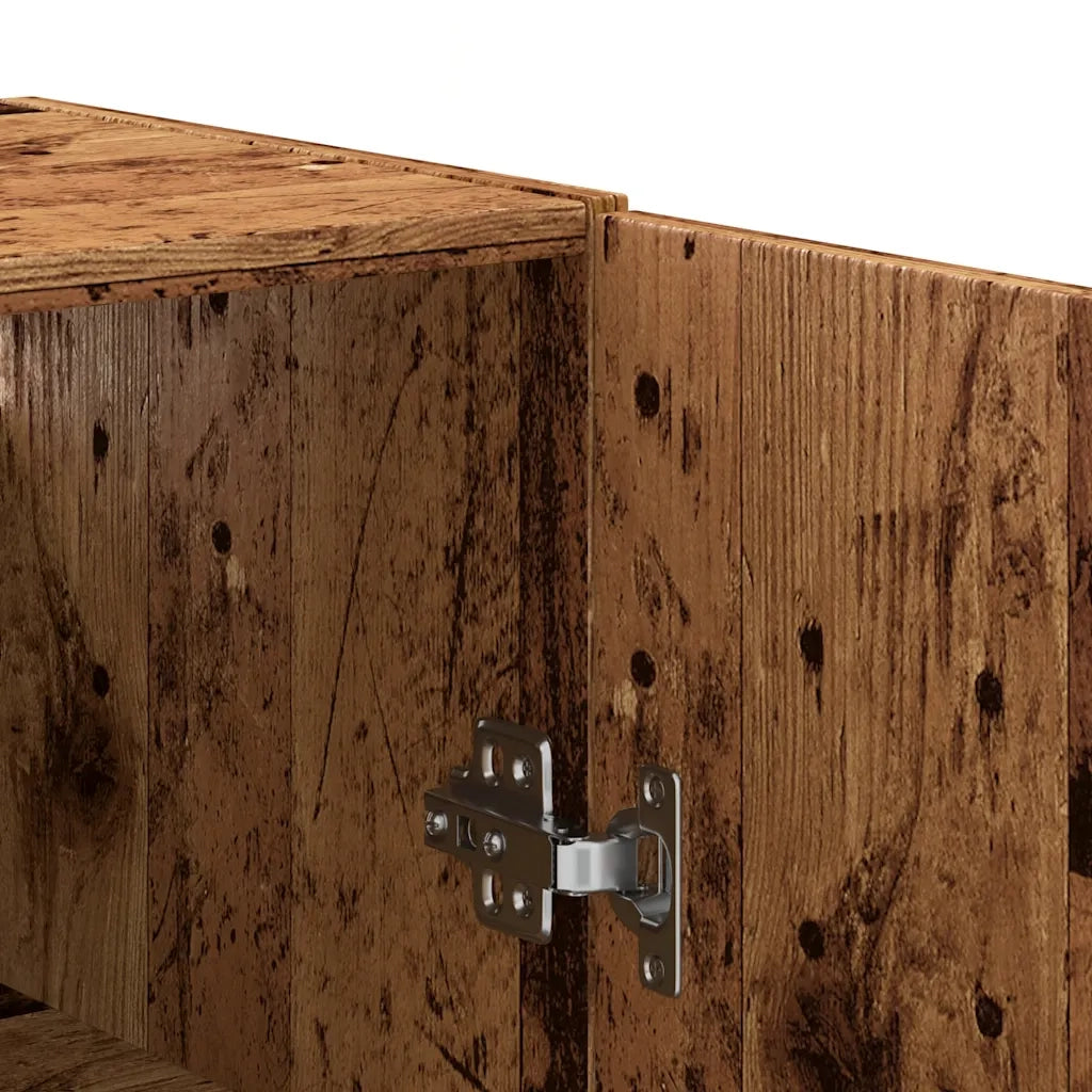 Armadietto a Muro | Mobile a Parete Legno Antico 69,5x34x90 cm in Truciolato