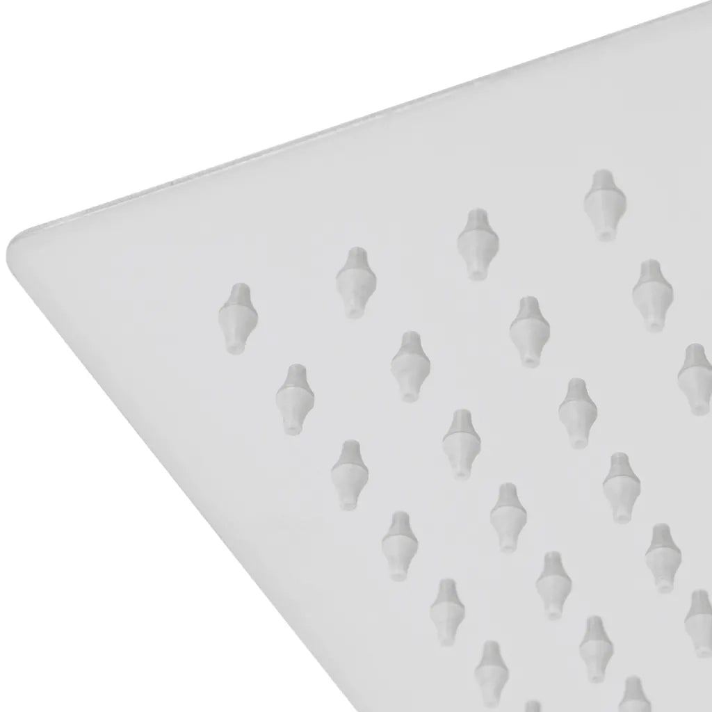 Soffione per Doccia a Pioggia 2 pz Acciaio Inossidabile 20x30cm CFW2756423