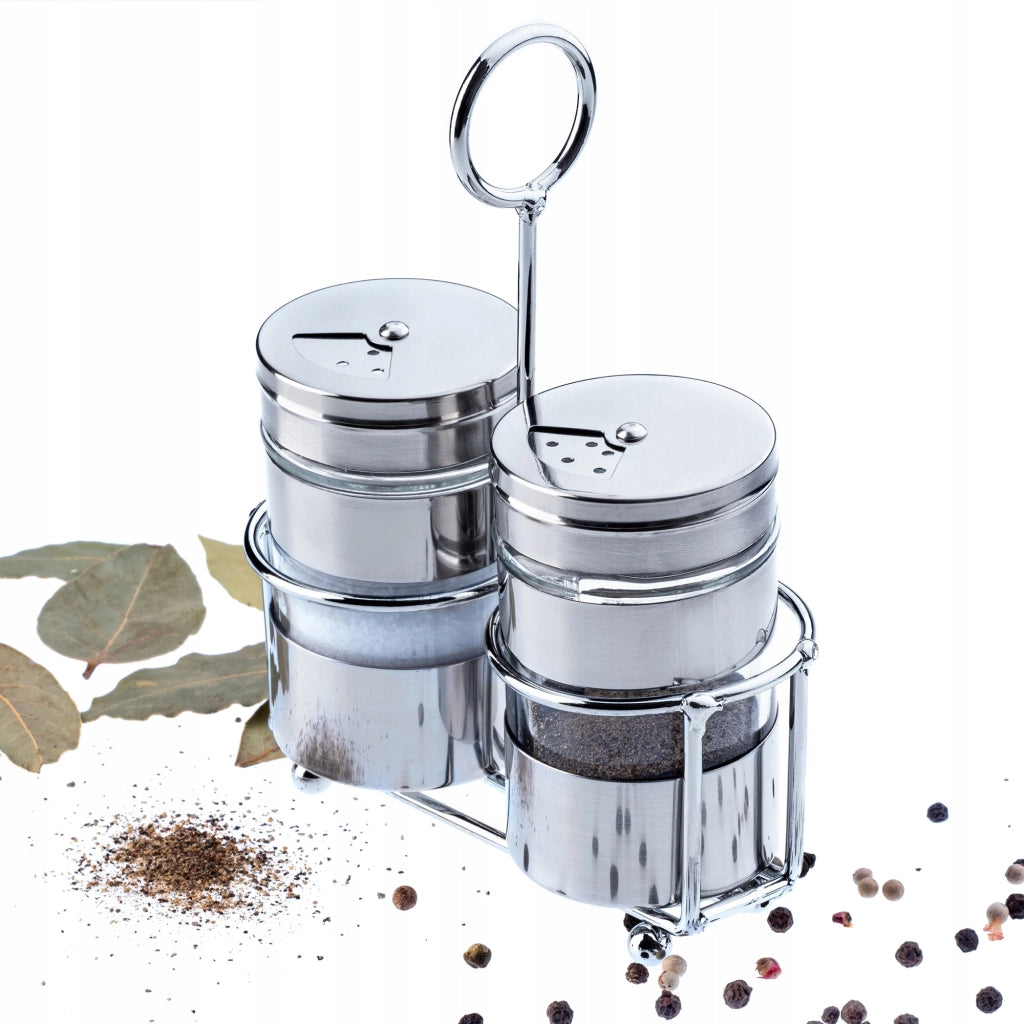 Set di sale e pepe KADAX 2x80ml con contenitore di supporto