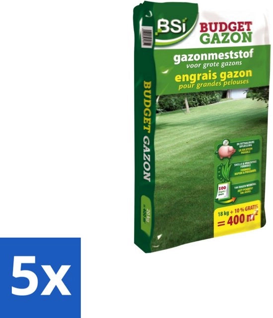 Duo Carenza Materia Organica + Calce - Forte Crescita & Sano Suolo - 20 kg (400 m²) - Imballaggio in Bulk - 5 pezzi