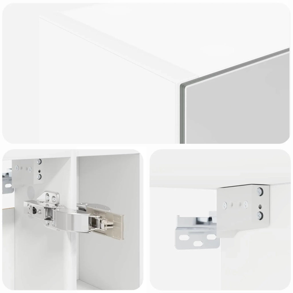 Mobiletto per specchio da bagno Bianco 60 x 14.5 x 70 cm 889183