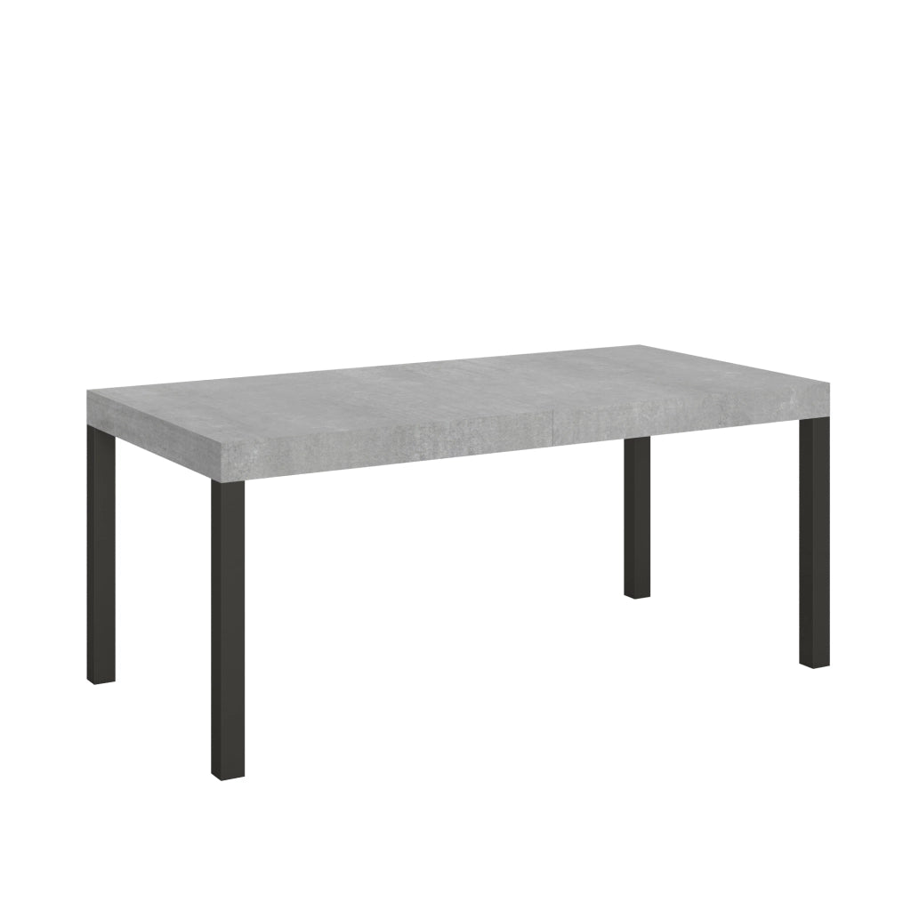 Tavolo allungabile 90x180/440 cm Every Cemento telaio Antracite