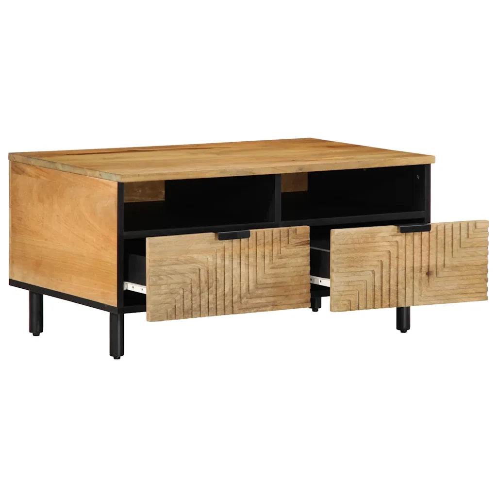 Tavolino da Salotto Marrone 80x54x40 cm Legno Massello di Mango 4017733
