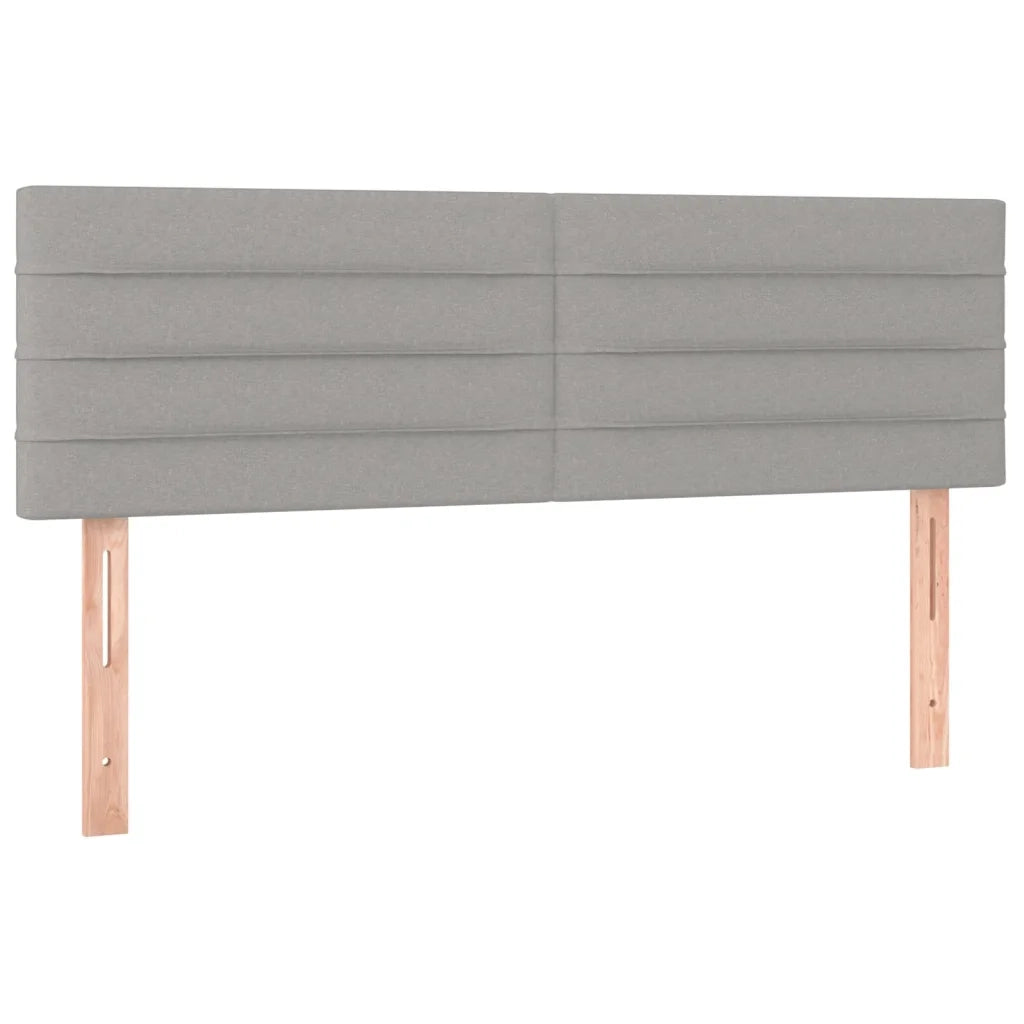 Giroletto a Molle con Materasso Grigio Chiaro 140x200cm Tessuto 3126325