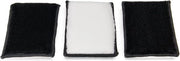 Adatto per Scrub Autofiber, spugna per interni - 3 pezzi (bianco/nero)